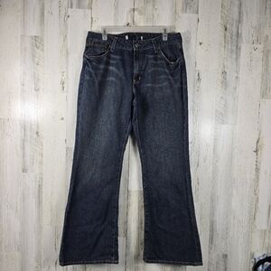 Gap medium wash flare denim jeans women's plus size 14